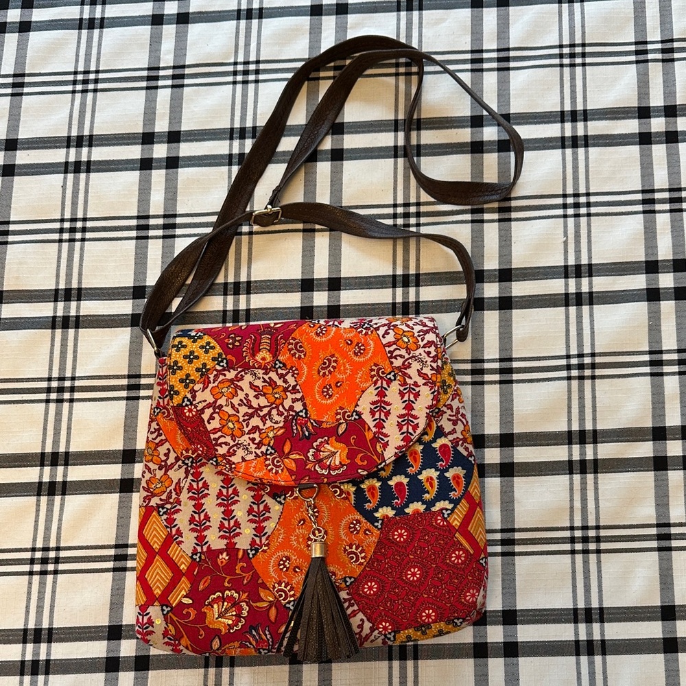 Colorful Patchwork Shoulder Bag